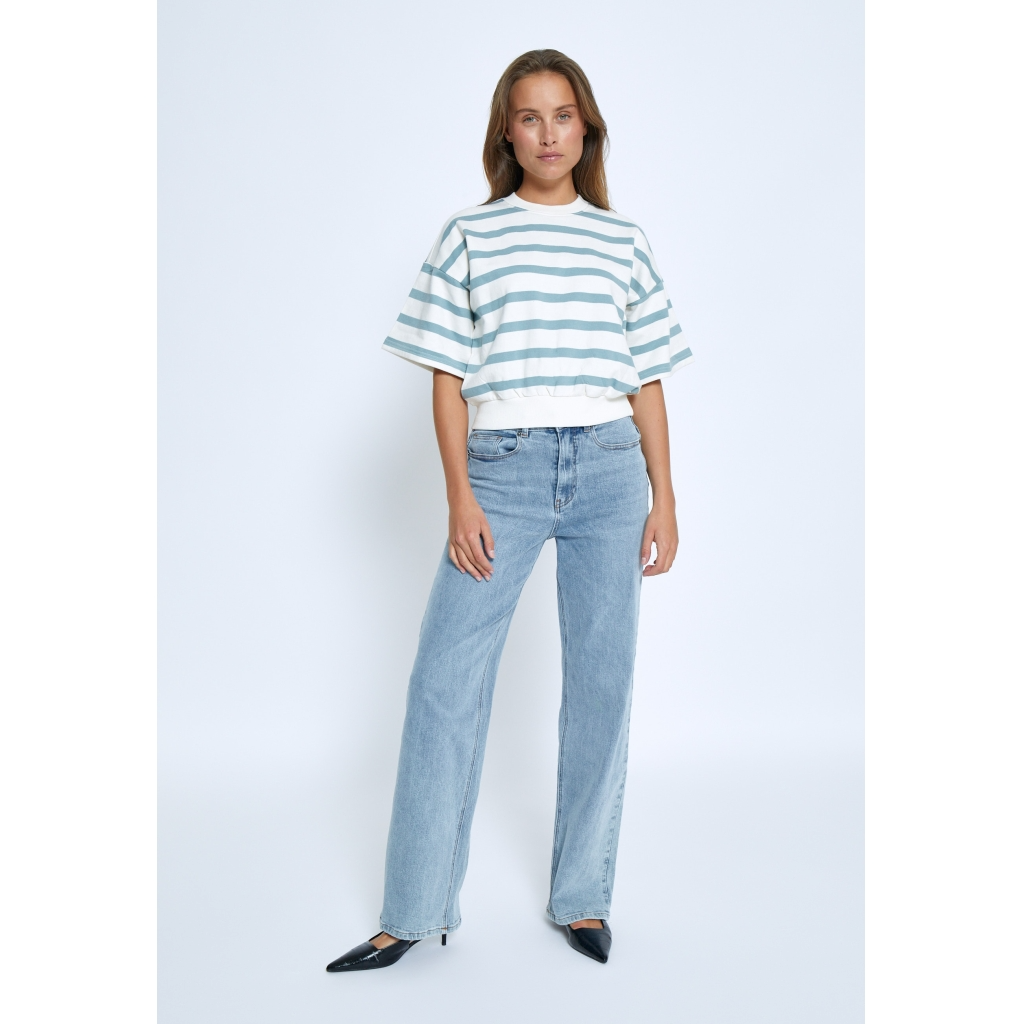 
                  
                    MSESTELLA Ice Blue Stripe Jumper
                  
                