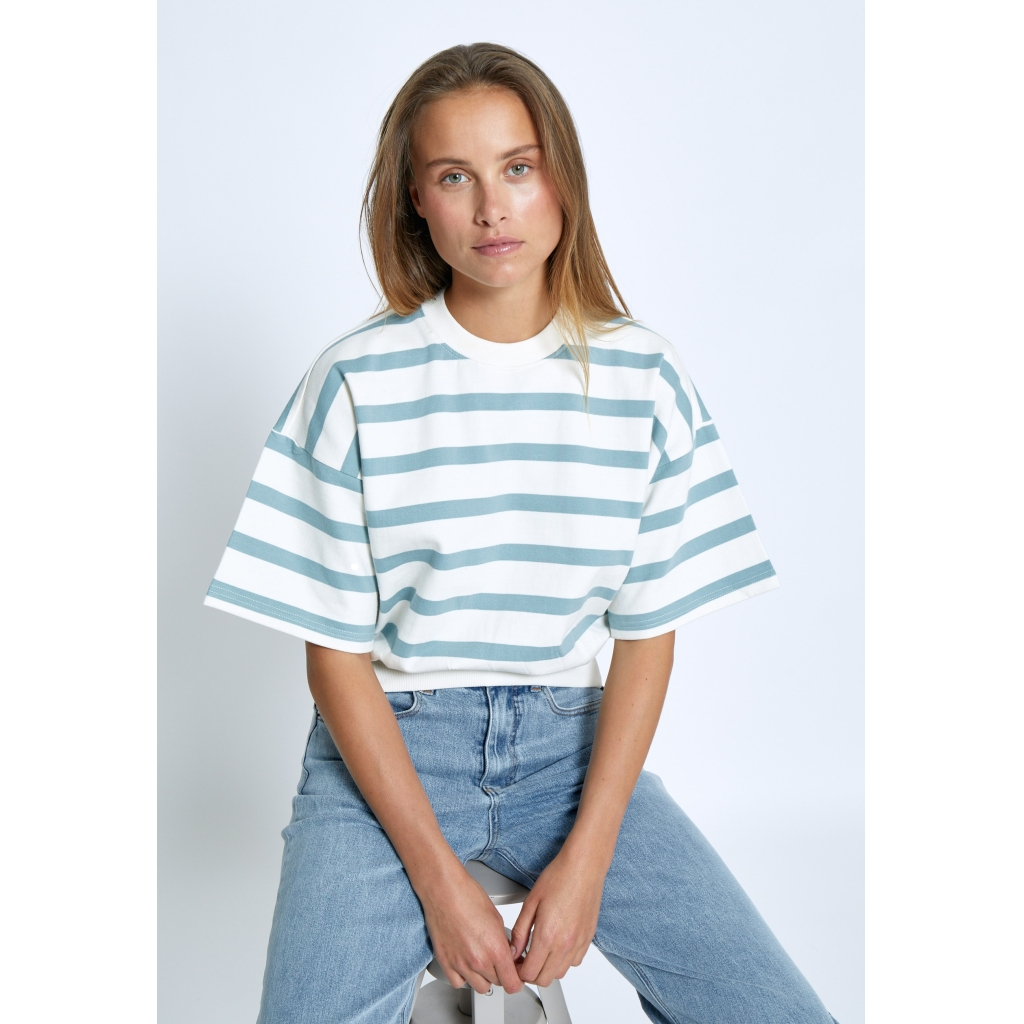 
                  
                    MSESTELLA Ice Blue Stripe Jumper
                  
                