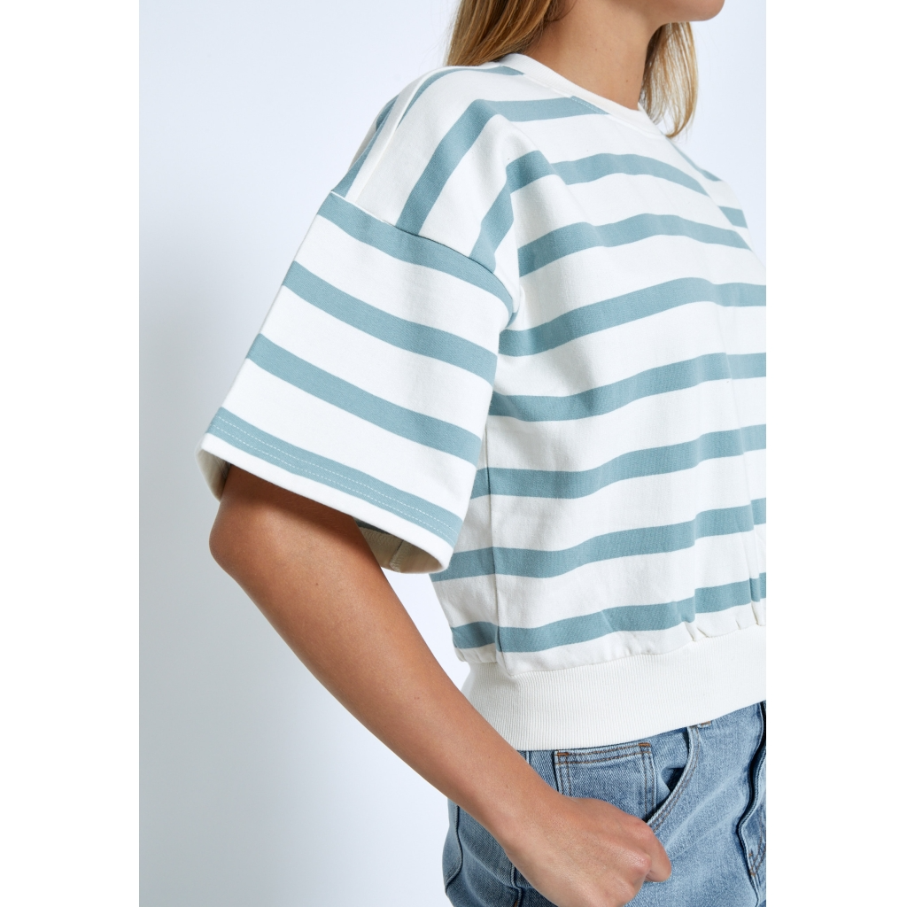 
                  
                    MSESTELLA Ice Blue Stripe Jumper
                  
                