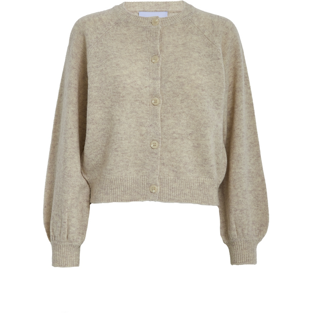 MSKENNA Warm Sand Melange Knit Cardigan