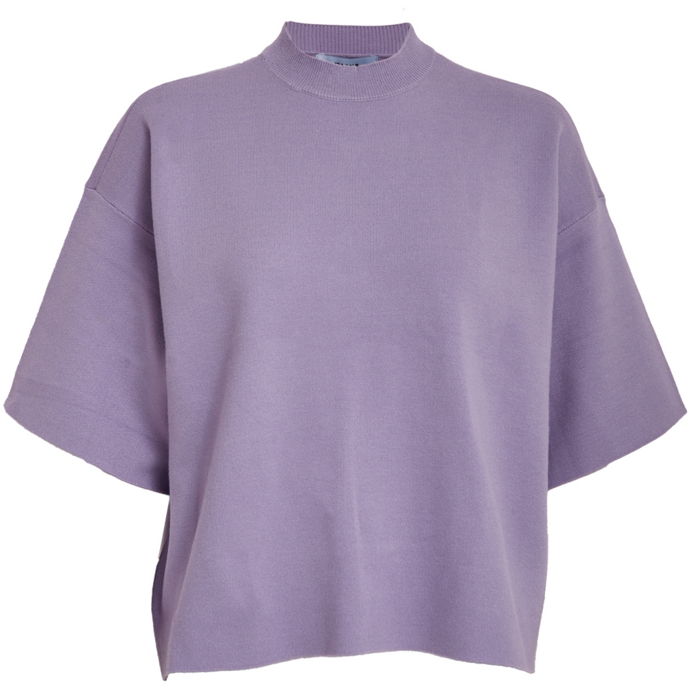 
                  
                    MSLUPI Pastel Lilac Knit T-Shirt
                  
                