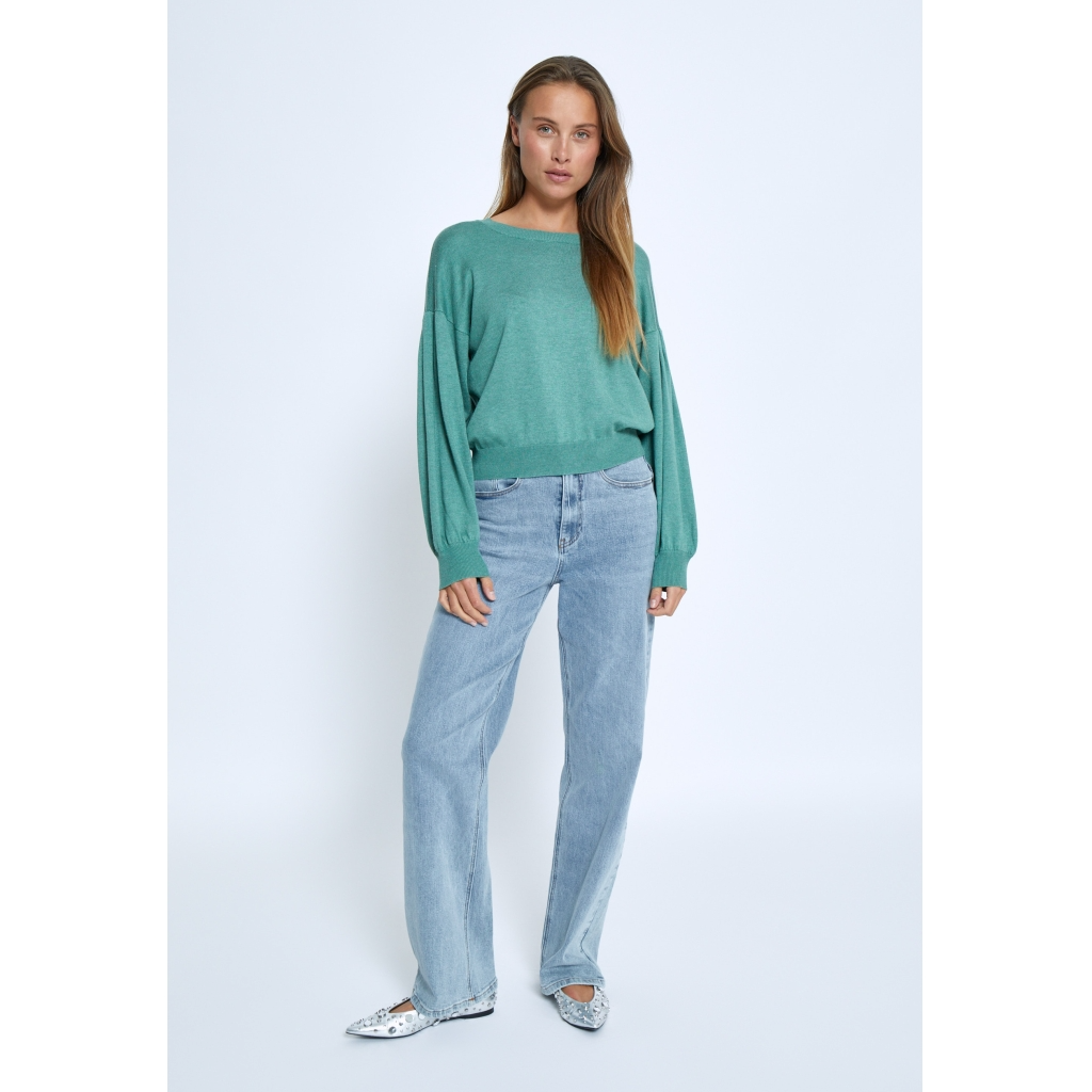 
                  
                    MSMELEA Frosty Spruce Melange Knit Jumper
                  
                