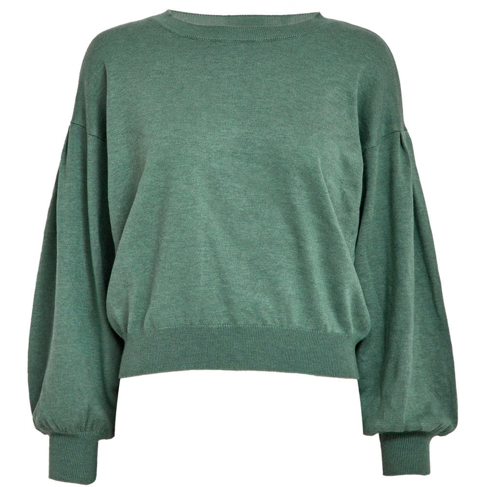 MSMELEA Frosty Spruce Melange Knit Jumper