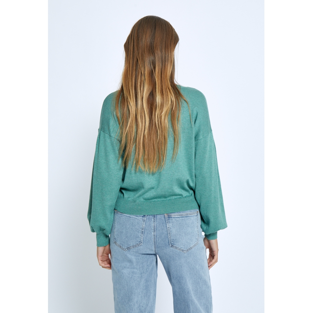 
                  
                    MSMELEA Frosty Spruce Melange Knit Jumper
                  
                