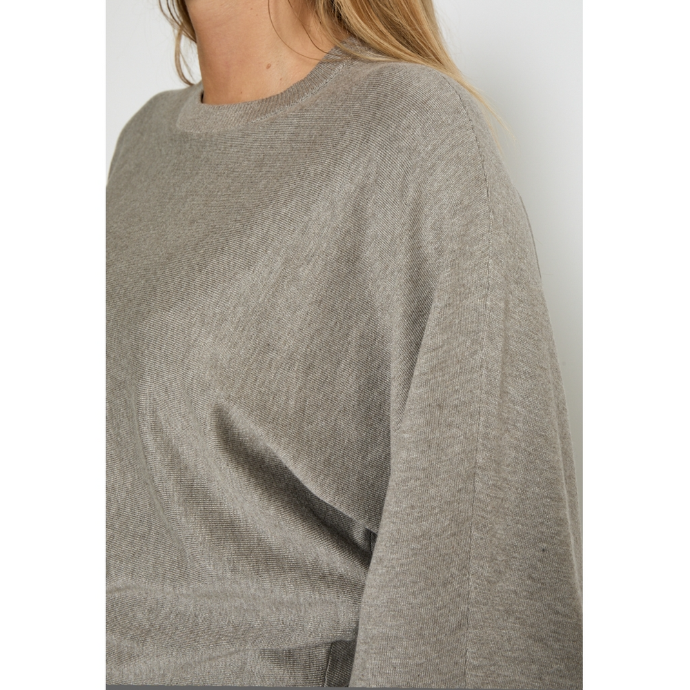 
                  
                    MSTESS – T-Shirt aus meliertem Strick mit String
                  
                