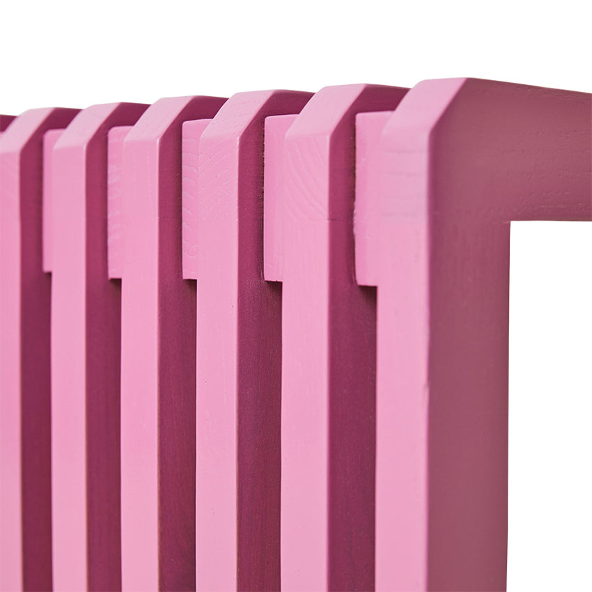 
                  
                    Große Lattenbank in Pink
                  
                