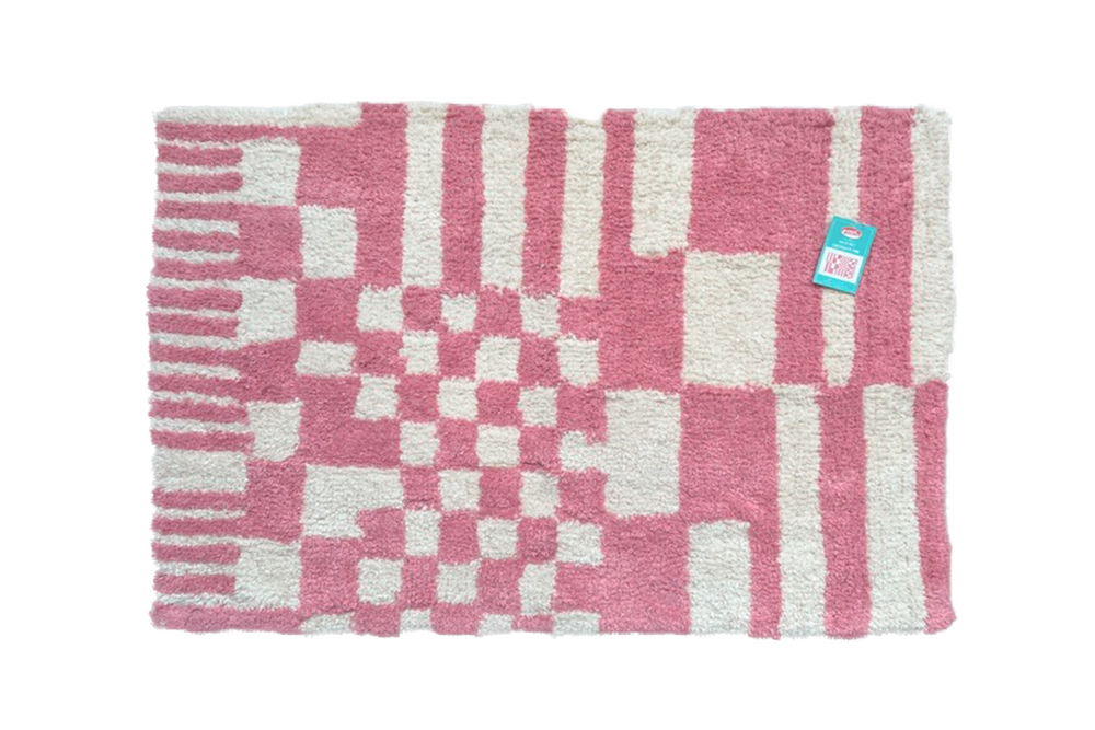 Badematte Rosa Schachmatt