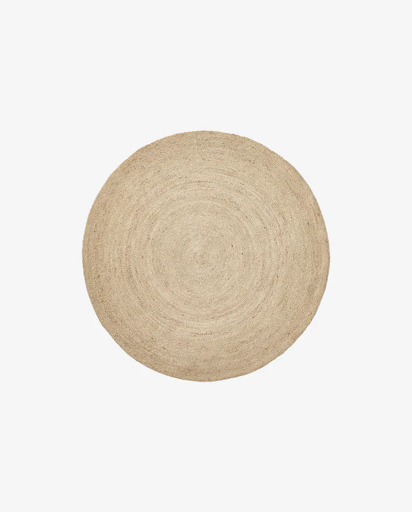 JUTE Natural Round Carpet