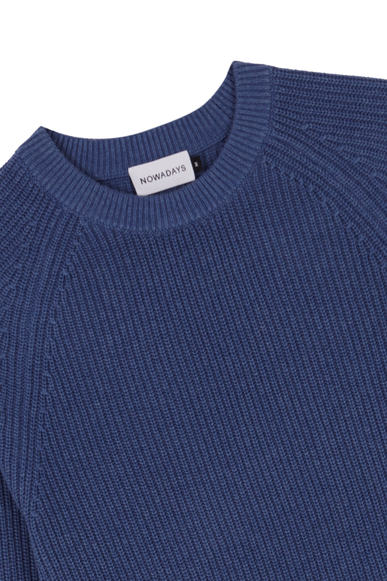 
                  
                    Middle Blue Half Stitch Raglan Jumper
                  
                