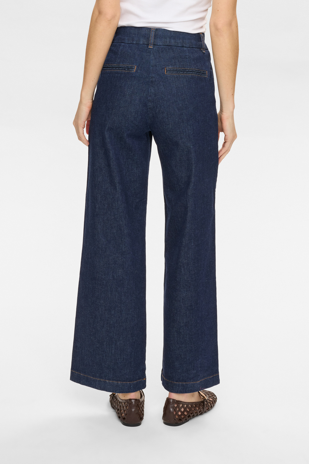 
                  
                    NUAMBER Dunkelblaue Wide Jeans aus Denim
                  
                