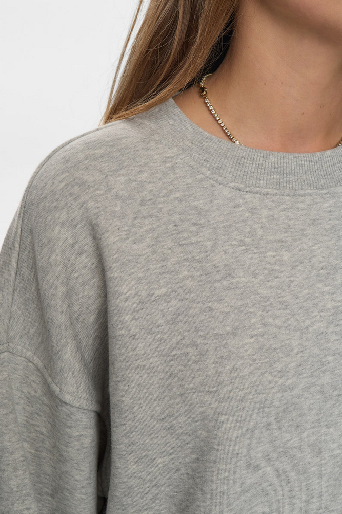 
                  
                    NUBISSA Light Grey Melange Oversize Jumper
                  
                