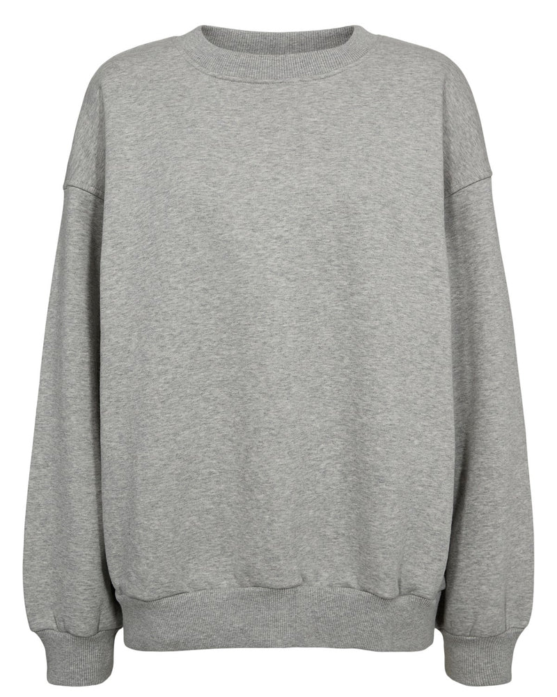 NUBISSA Light Grey Melange Oversize Jumper