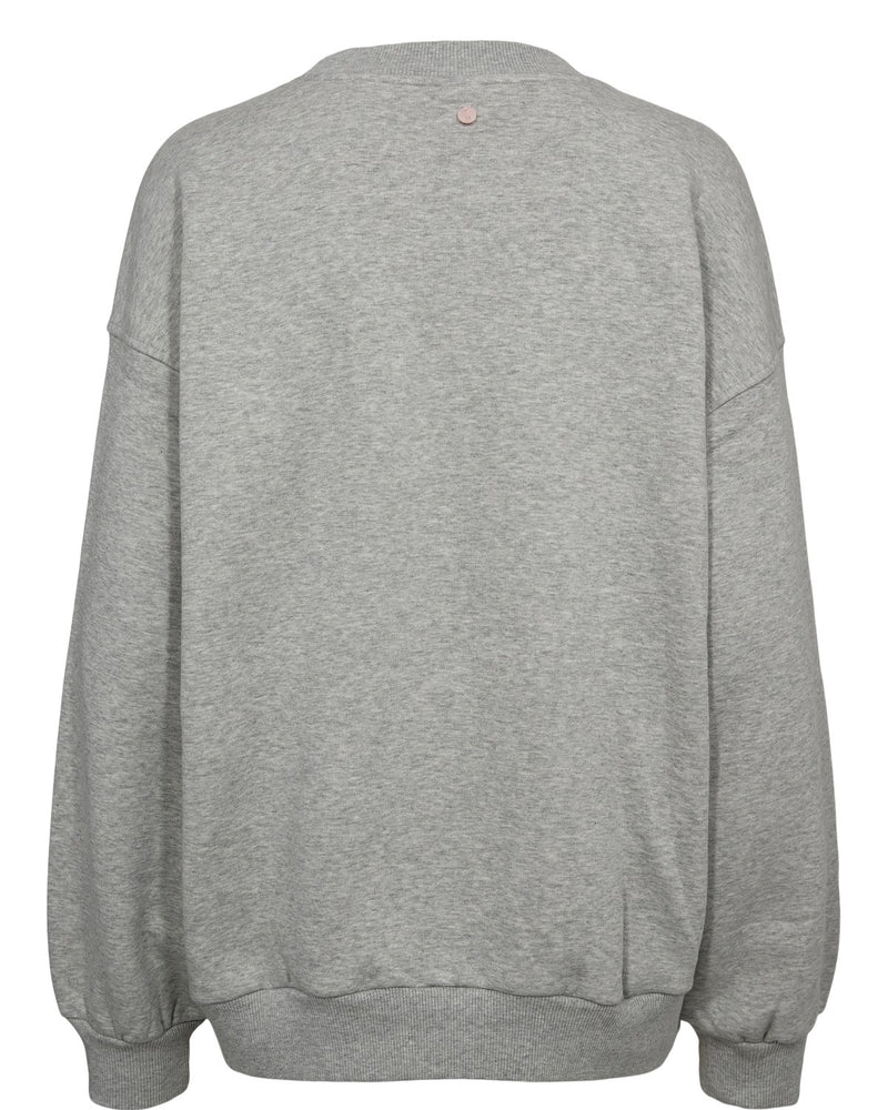 
                  
                    NUBISSA Light Grey Melange Oversize Jumper
                  
                