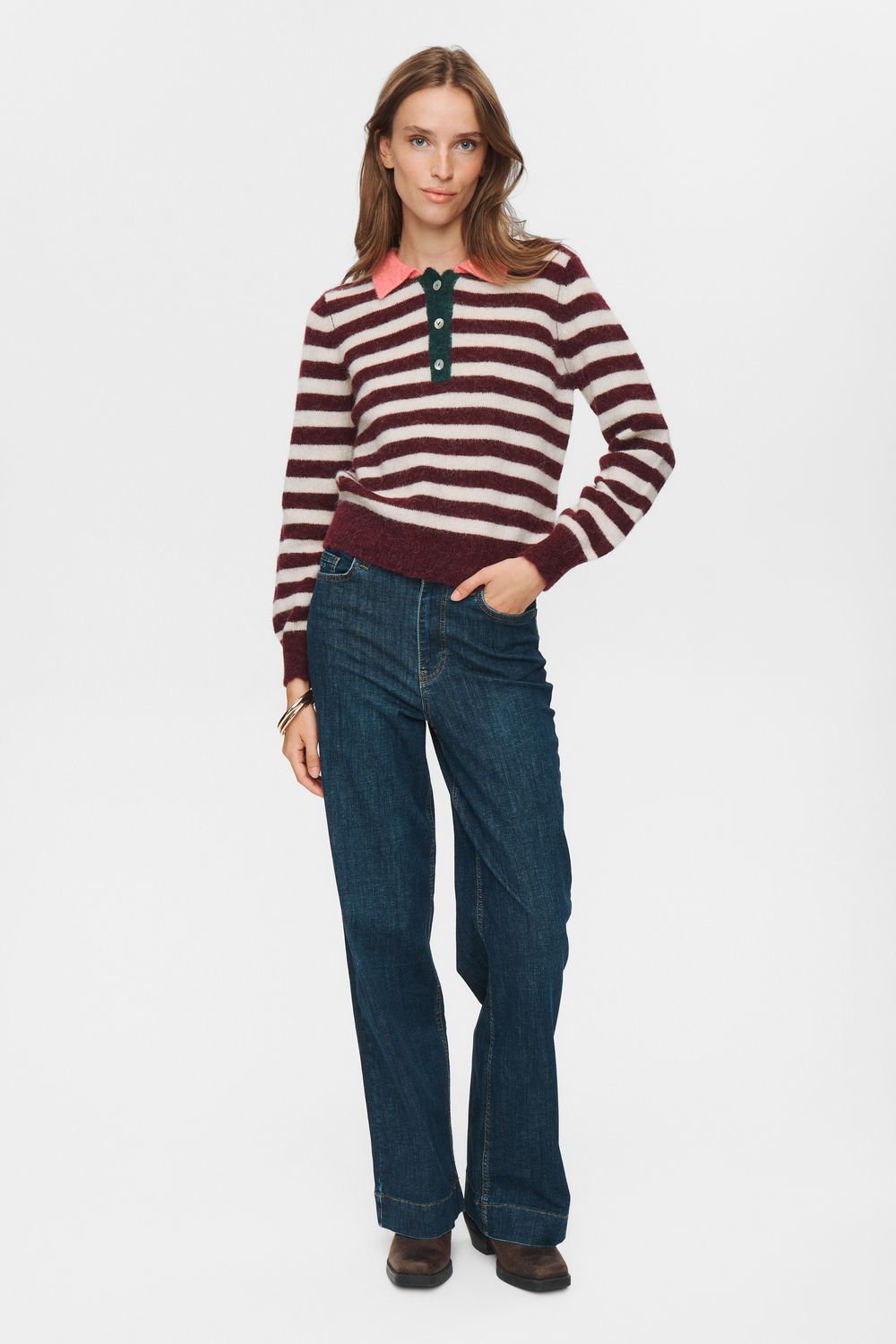 
                  
                    NUCIARA RIETTE Winetasting Stripe Jumper
                  
                