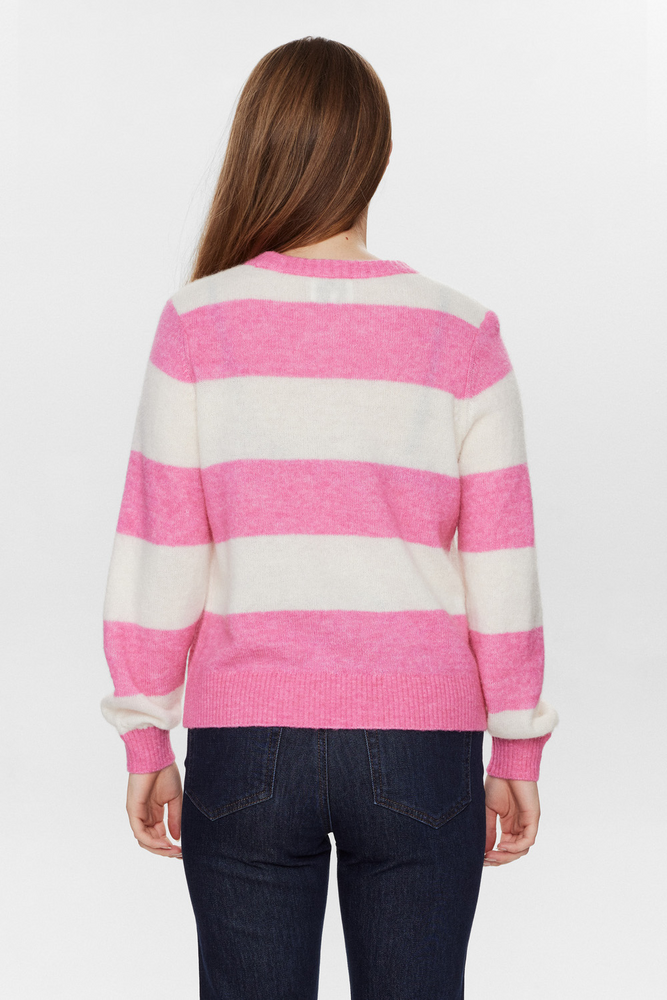 
                  
                    NURIETTE Pink Cosmos Big Stripe Jumper
                  
                