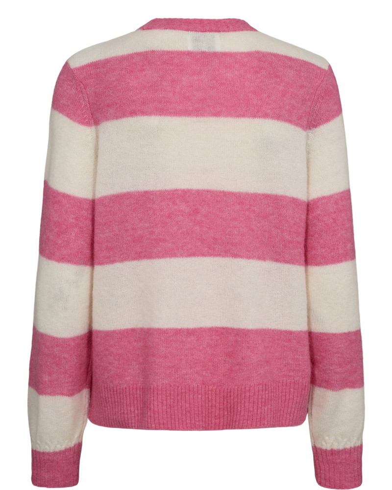 
                  
                    NURIETTE Pink Cosmos Big Stripe Jumper
                  
                