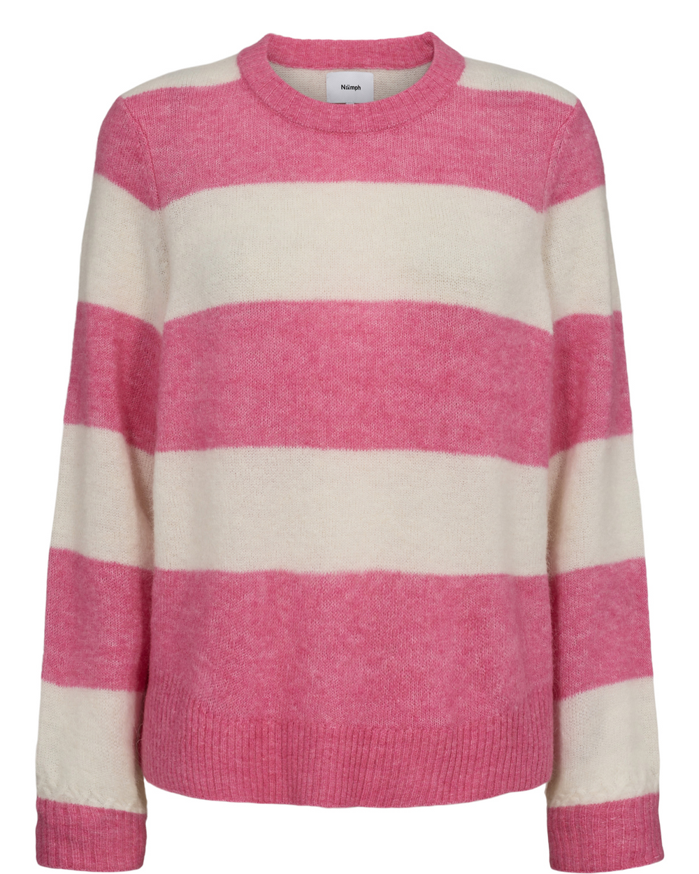 NURIETTE Pink Cosmos Big Stripe Jumper