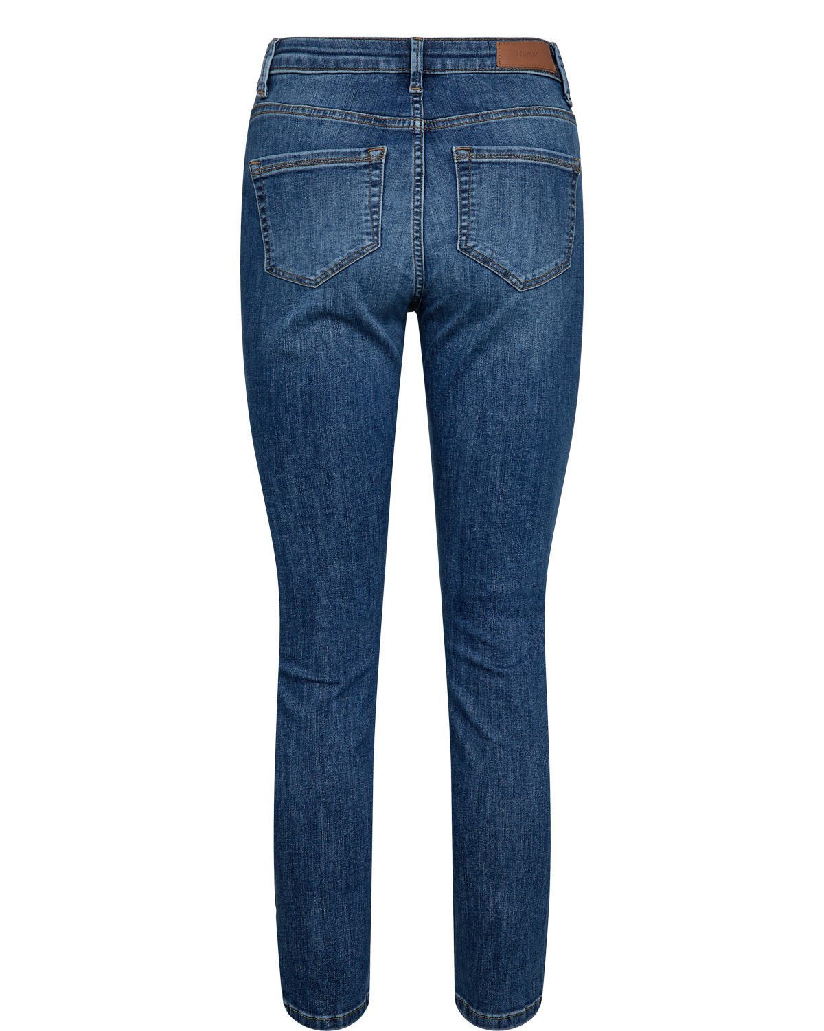 
                  
                    NUSIDNEY Mittelblaue verkürzte Jeans
                  
                
