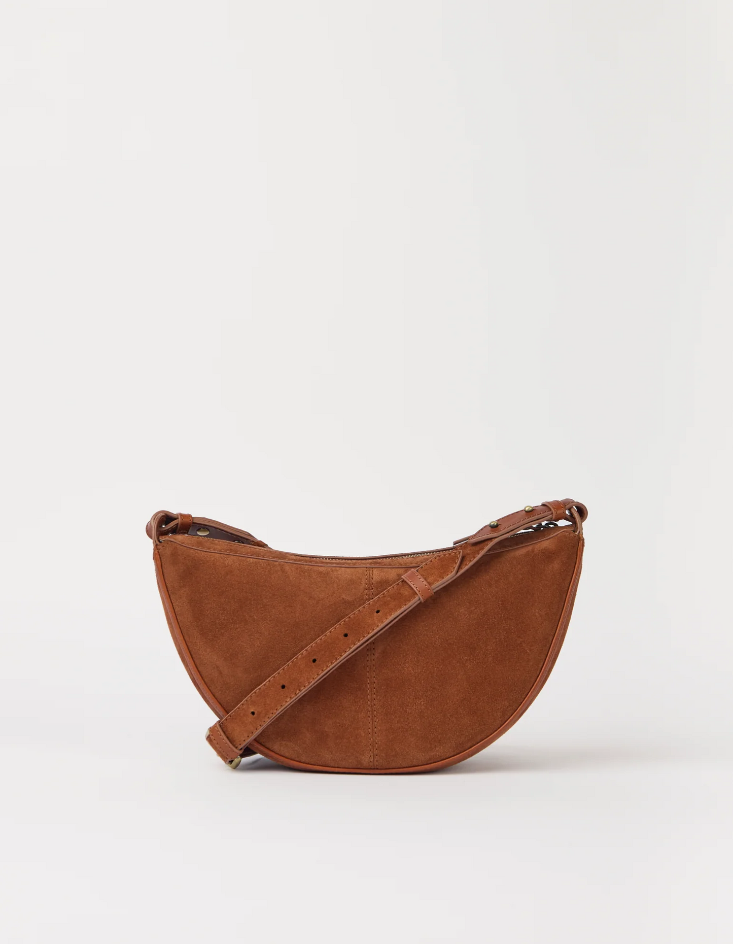 
                  
                    LEO Cognac Suede Leather Crossbody Strap Bag
                  
                