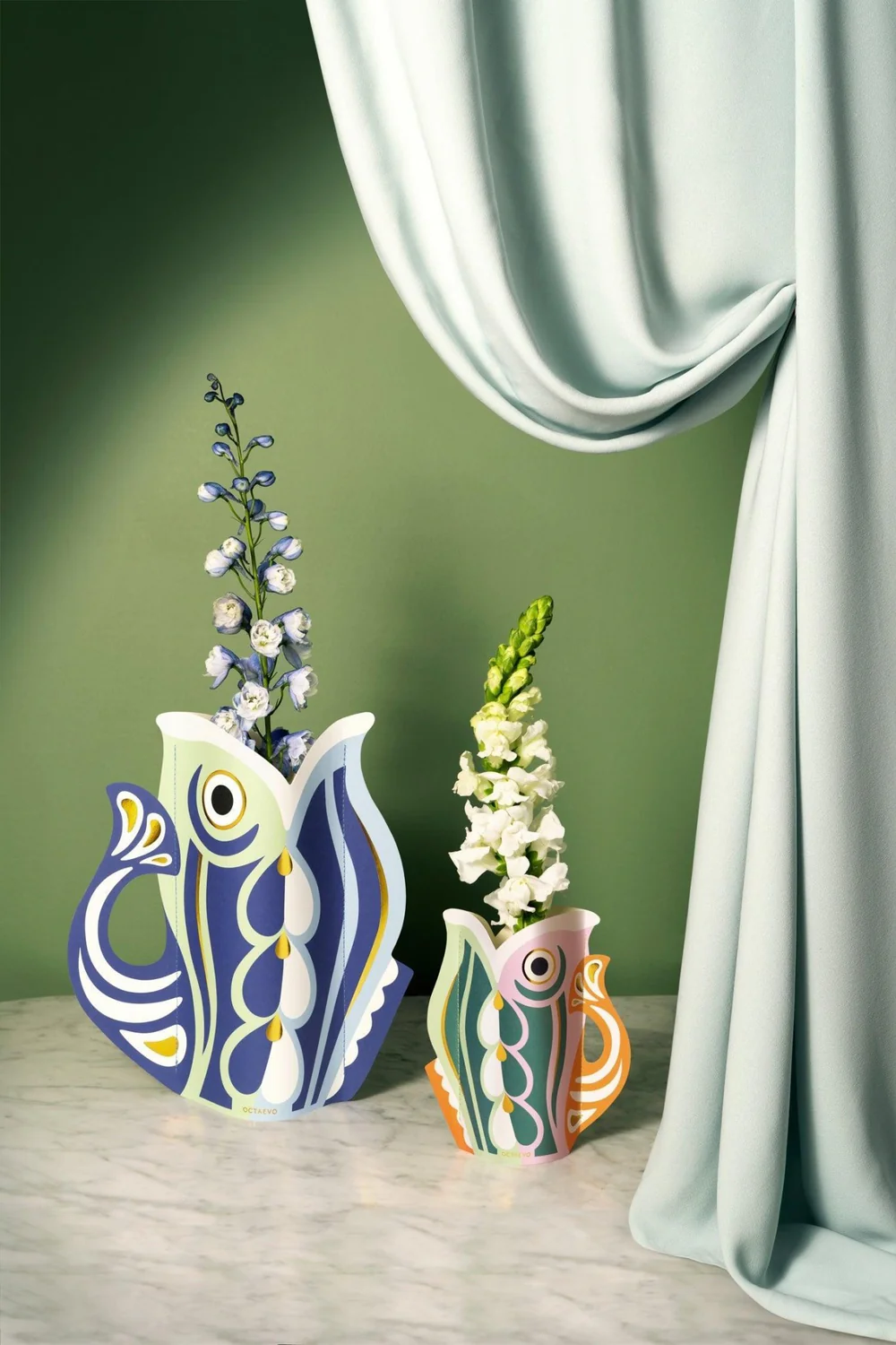
                  
                    FISH Blue Paper Vase
                  
                
