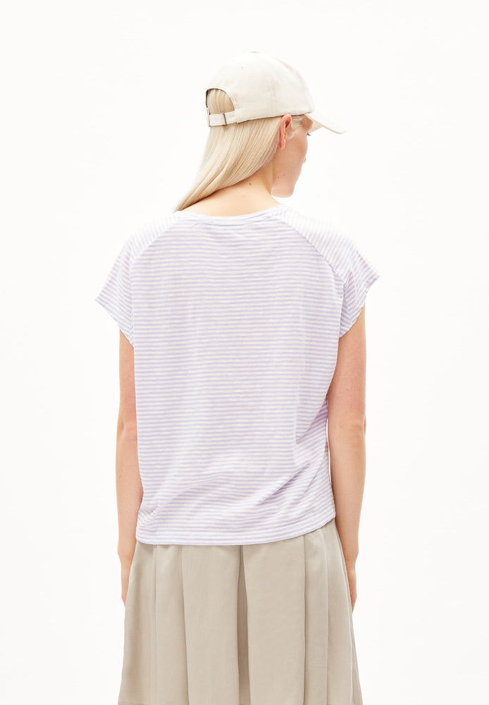 
                  
                    ONELIAA Lavender Light Oatmilk Stripes T-Shirt
                  
                