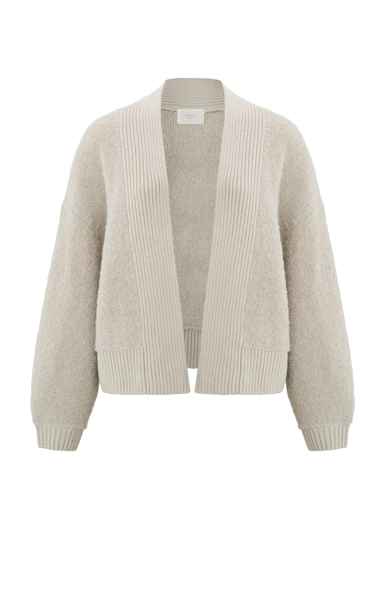 Pure Cashmere Brown Open Cardigan
