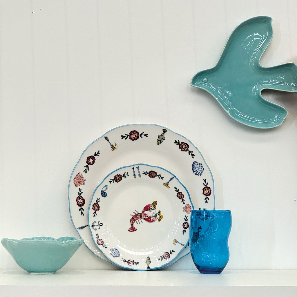 
                  
                    Frosted Blue Bird Bowl
                  
                