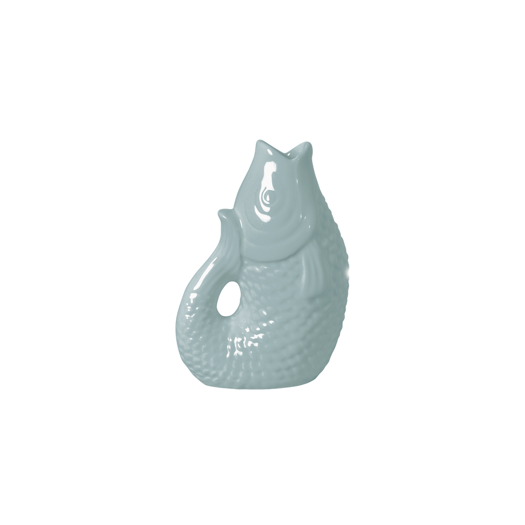 
                  
                    Small Frosted Blue Fish Ceramic Vase
                  
                