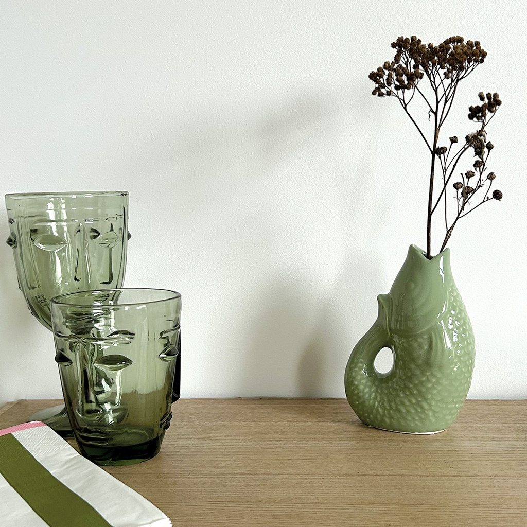 
                  
                    Small Matcha Fish Ceramic Vase
                  
                