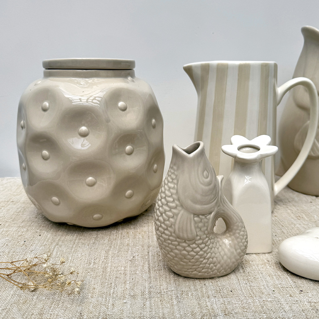 
                  
                    Small Sand Fish Ceramic Vase
                  
                