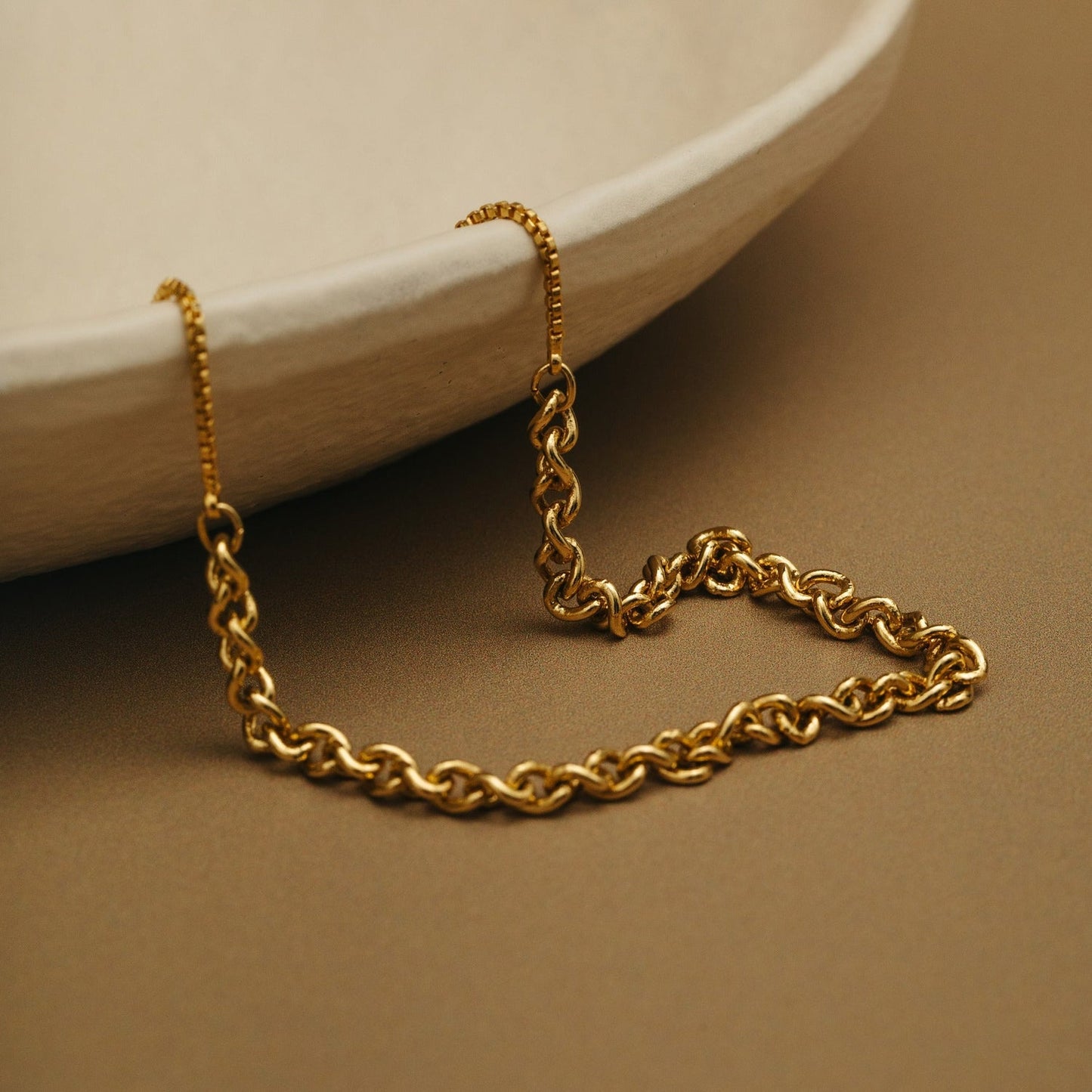 
                  
                    Pale Gold Chain Slider Bracelet
                  
                