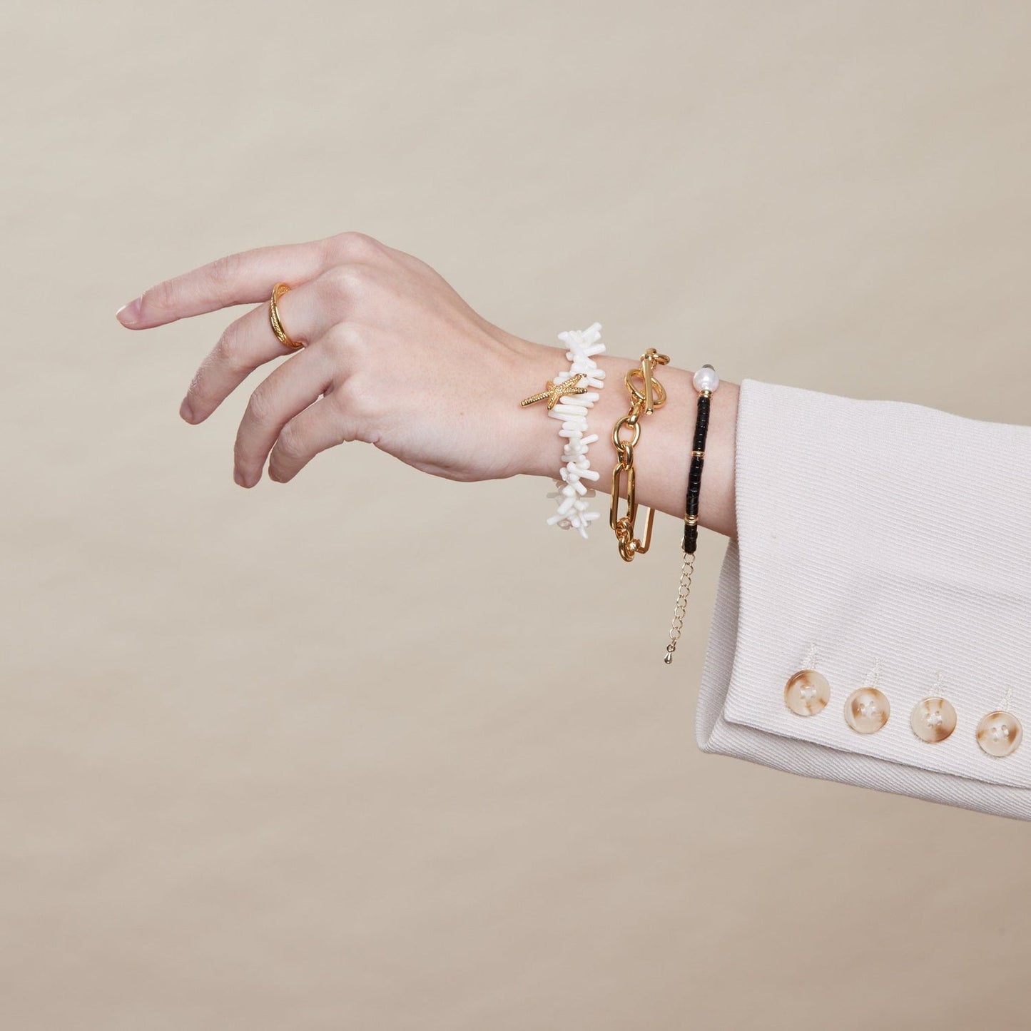 
                  
                    Rectangular Link T-Bar Bracelet
                  
                