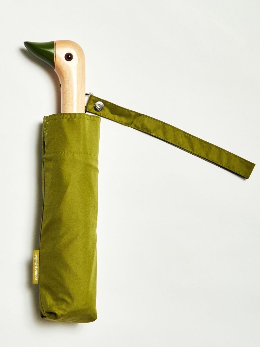 Olive Compact Eco-Friendly Wind Resistant Umbrella