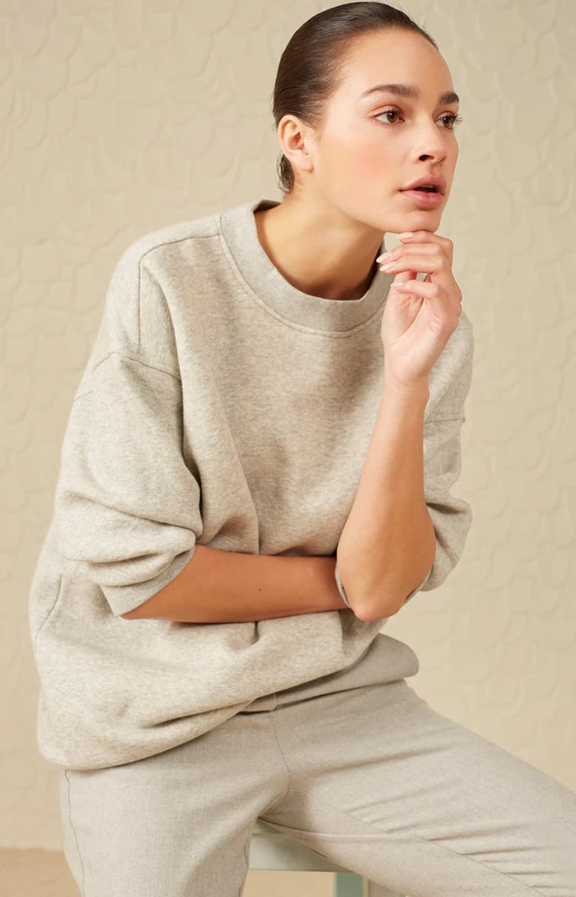 
                  
                    Mid Grey Melange Oversized Jumper
                  
                