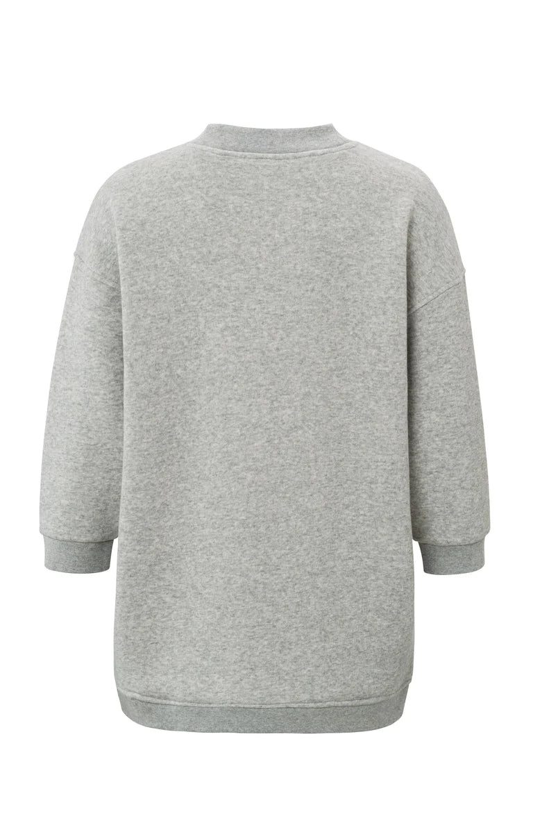 
                  
                    Mid Grey Melange Oversized Jumper
                  
                
