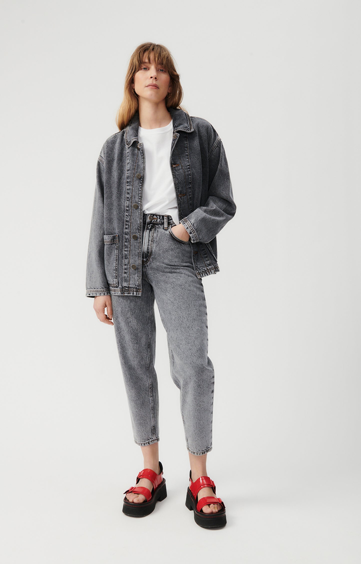 
                  
                    YOPDAY Salt And Pepper Jeans
                  
                