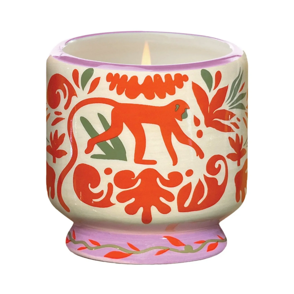 ADOPO Coconut & Amber Jungle Ceramic Candle