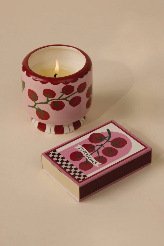 
                  
                    ADOPO Heirloom Tomato Vine Ceramic Candle
                  
                