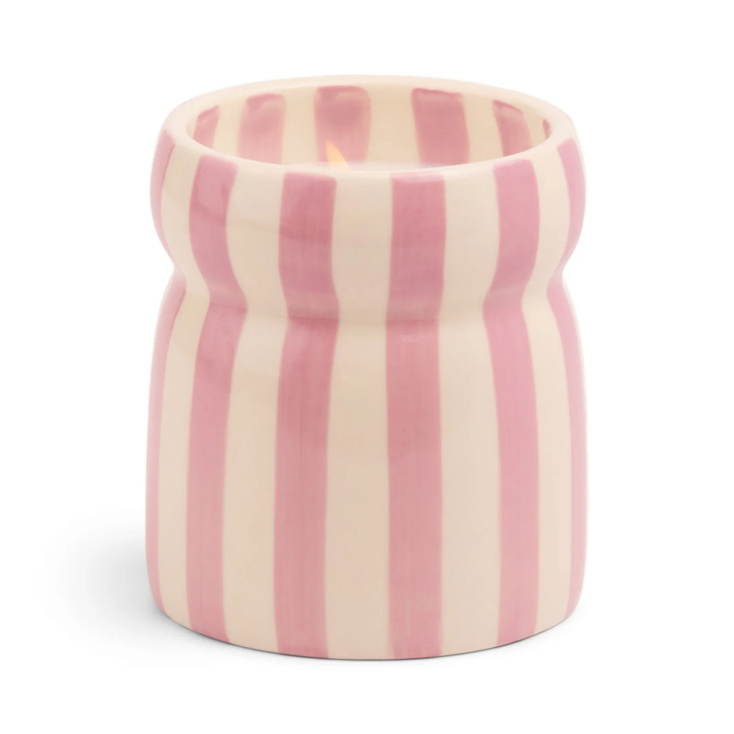 
                  
                    CABANA Lavender Grecian Sand Striped Ceramic Candle
                  
                
