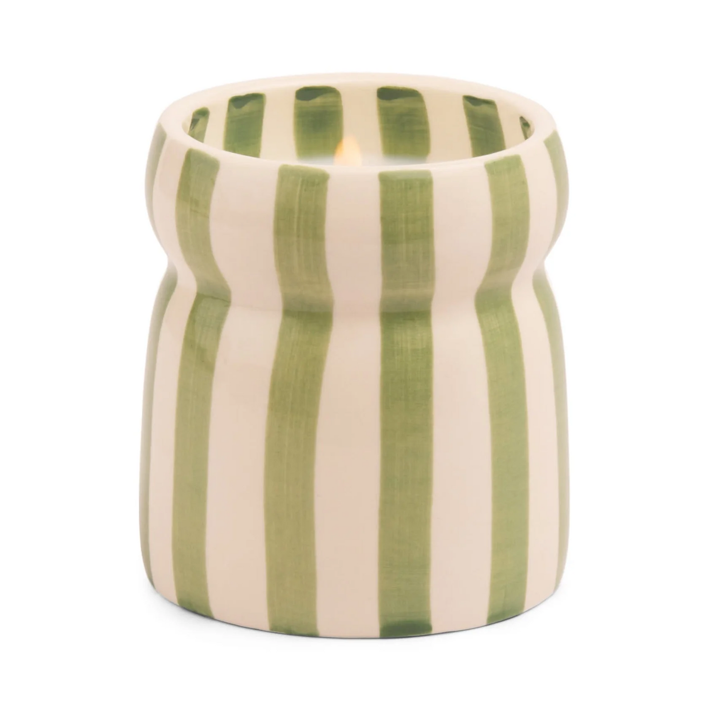 
                  
                    CABANA Sage Bora Bora Striped Ceramic Candle
                  
                