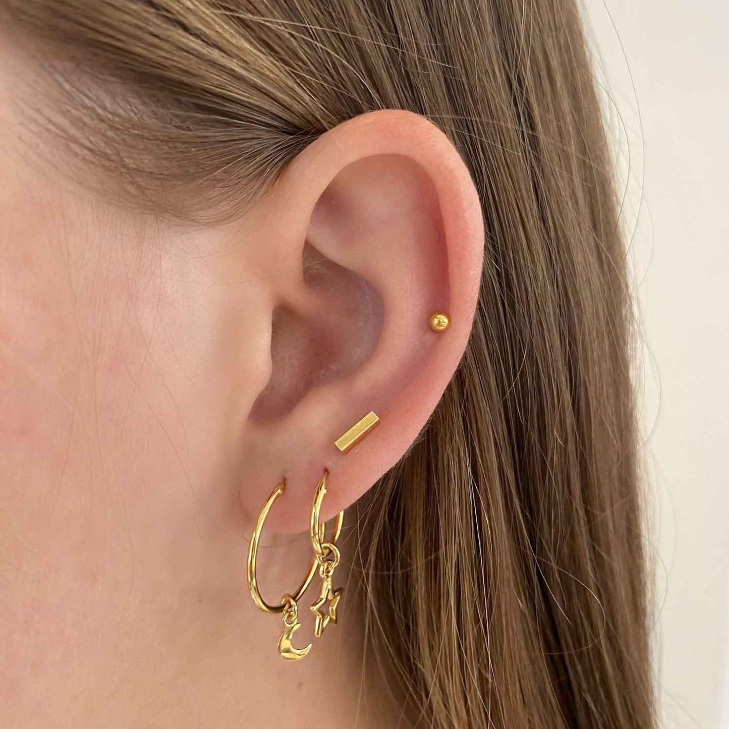 
                  
                    Gold Plated Bar Stud Earrings
                  
                