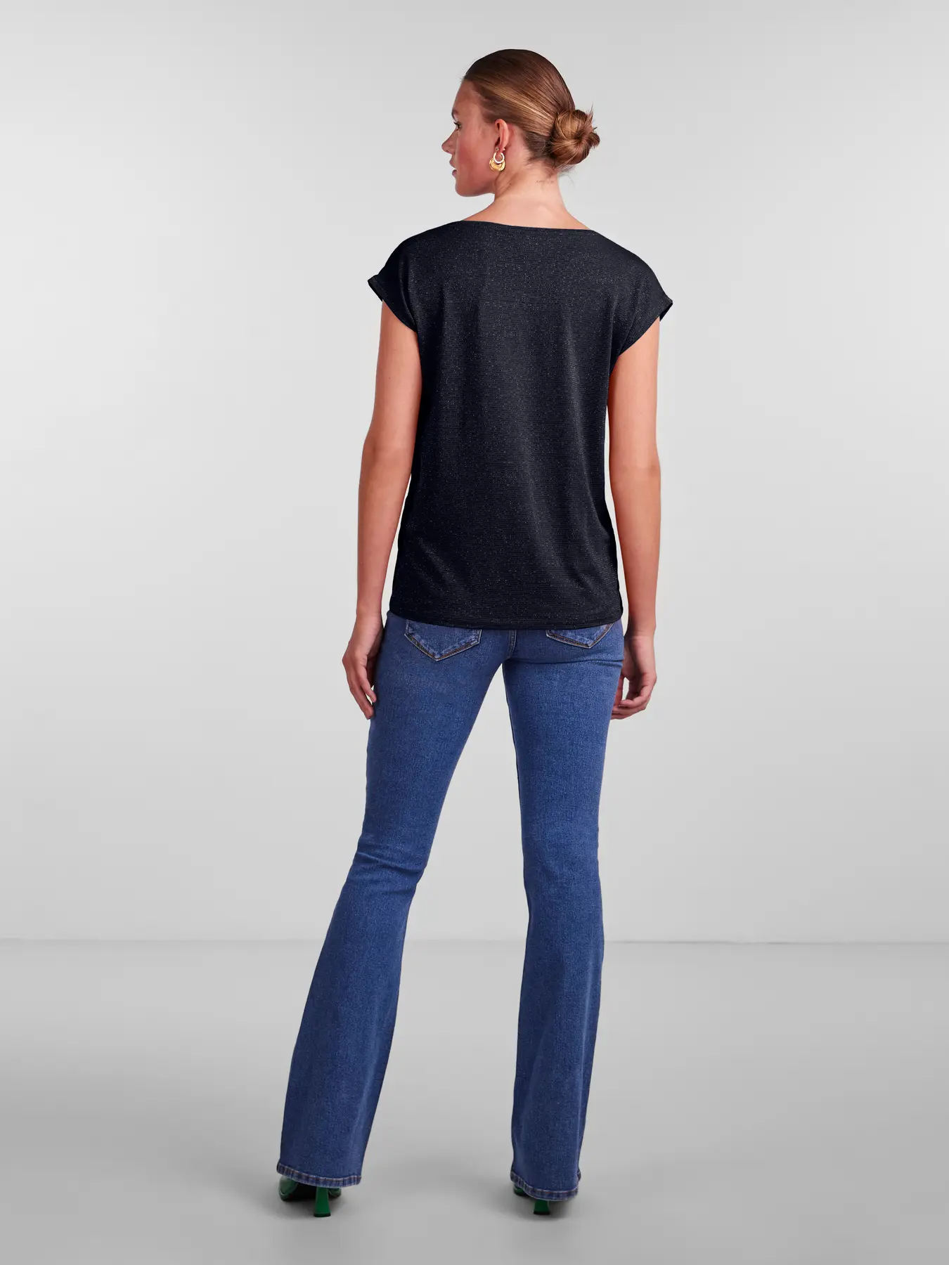 
                  
                    PCBILLO Sky Captain Lurex Stripes Loose T-Shirt
                  
                