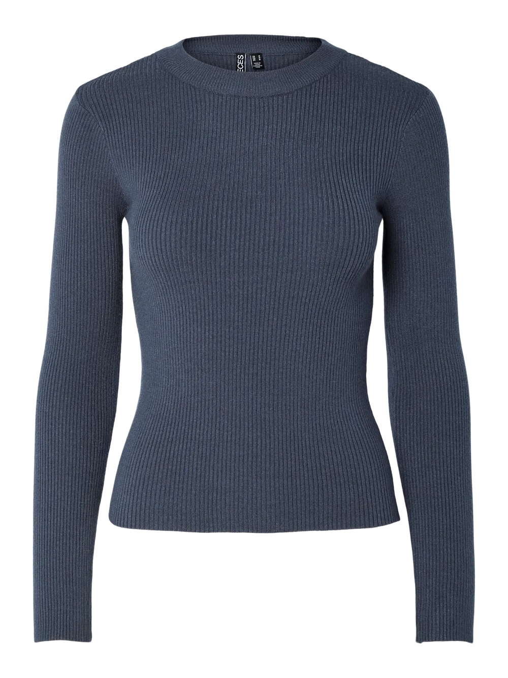 PCMIRA – Ombre-Strickpullover mit Rundhalsausschnitt in Blau