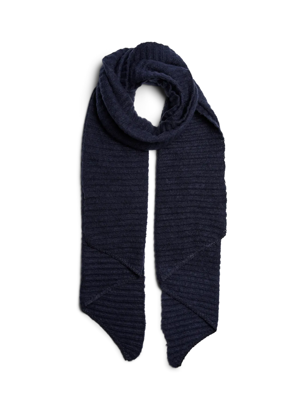 PCPYRON Maritimer blauer strukturierter langer Schal