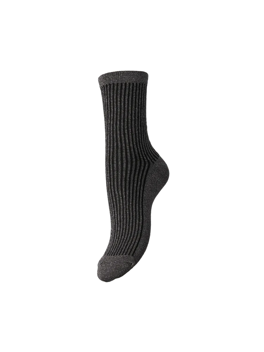 PCSEBBY Asphalt Glitter Long Stripe Socks