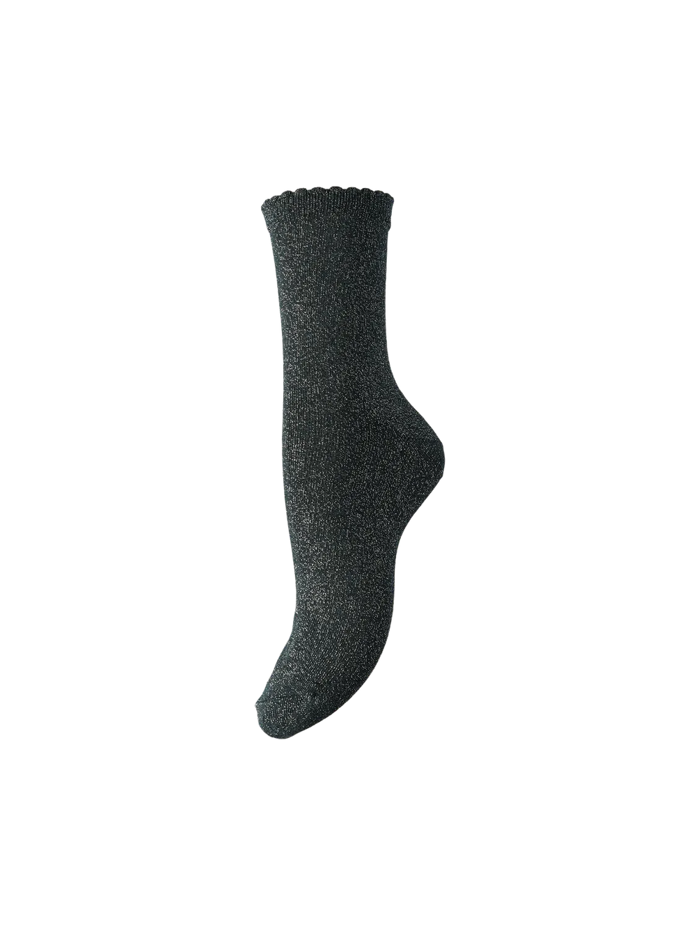 PCSEBBY Darkest Spruce Glitter Long Socks
