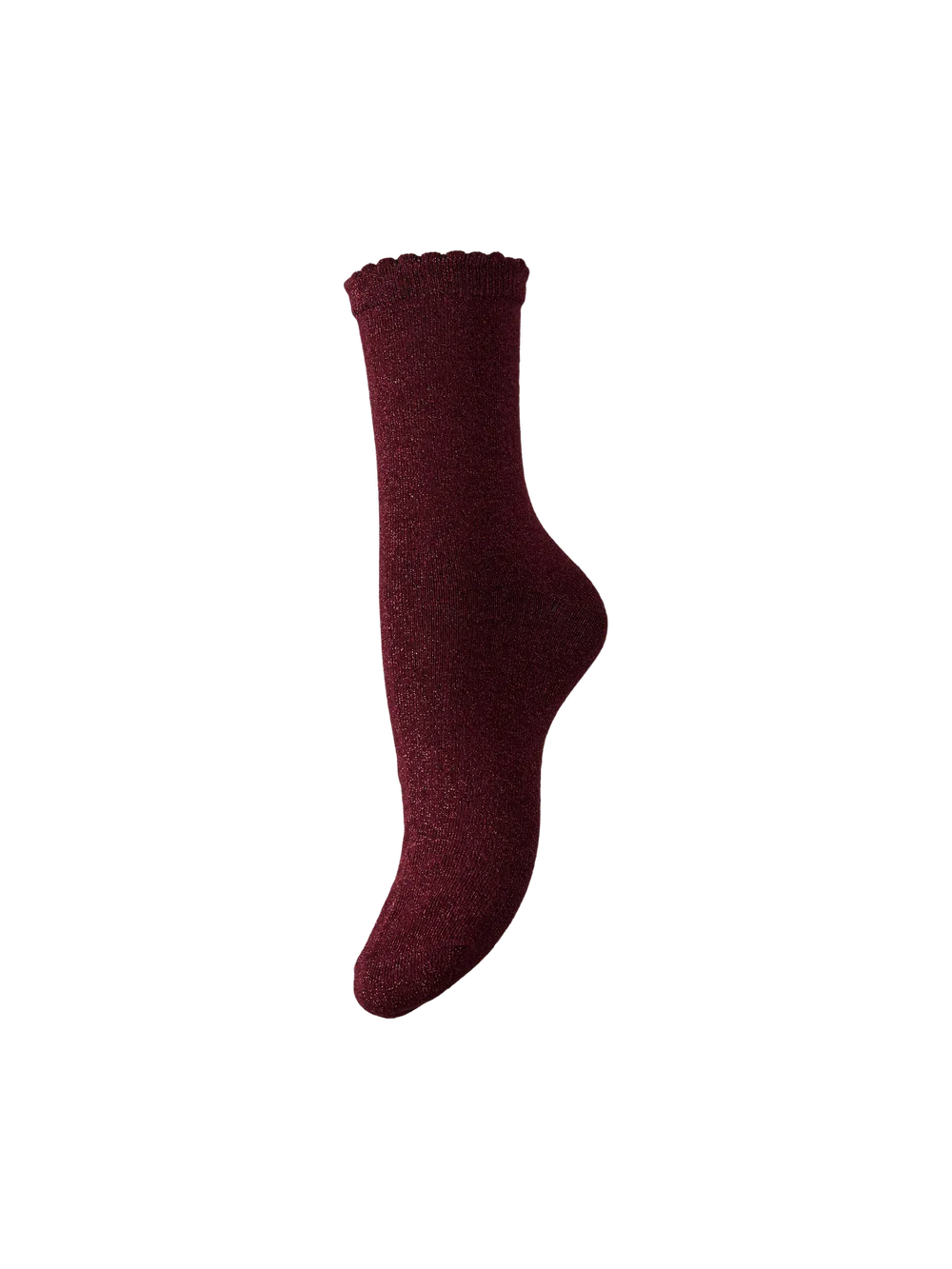 PCSEBBY Tawny Port Glitter Long Socks