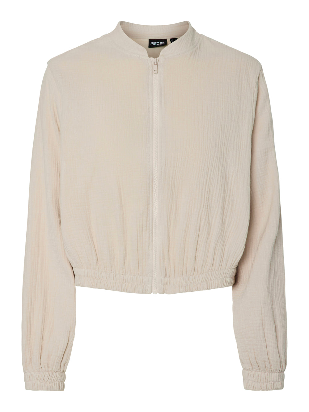 PCTASTINA Silbergraue Bomberjacke