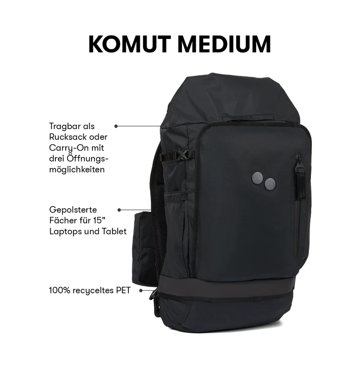 
                  
                    KOMUT Pure Black Backpack
                  
                