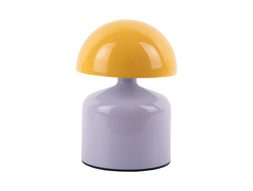 
                  
                    FUNKY IMPETU LED-Tischlampe in zartem Lila und leuchtendem Gelb
                  
                